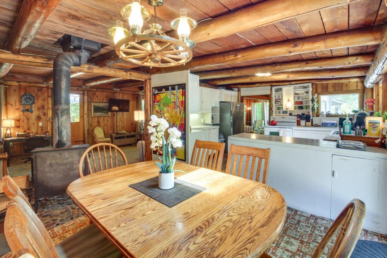 Rustic Bandon Log Cabin On 5 Acres Of Woodlands! エクステリア 写真